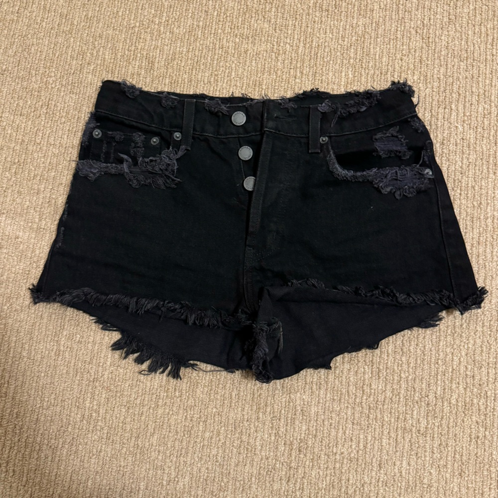 Carmar black denim shorts - 26